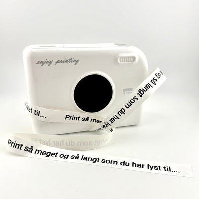 Labeltape sort på hvid 15mm x 8m